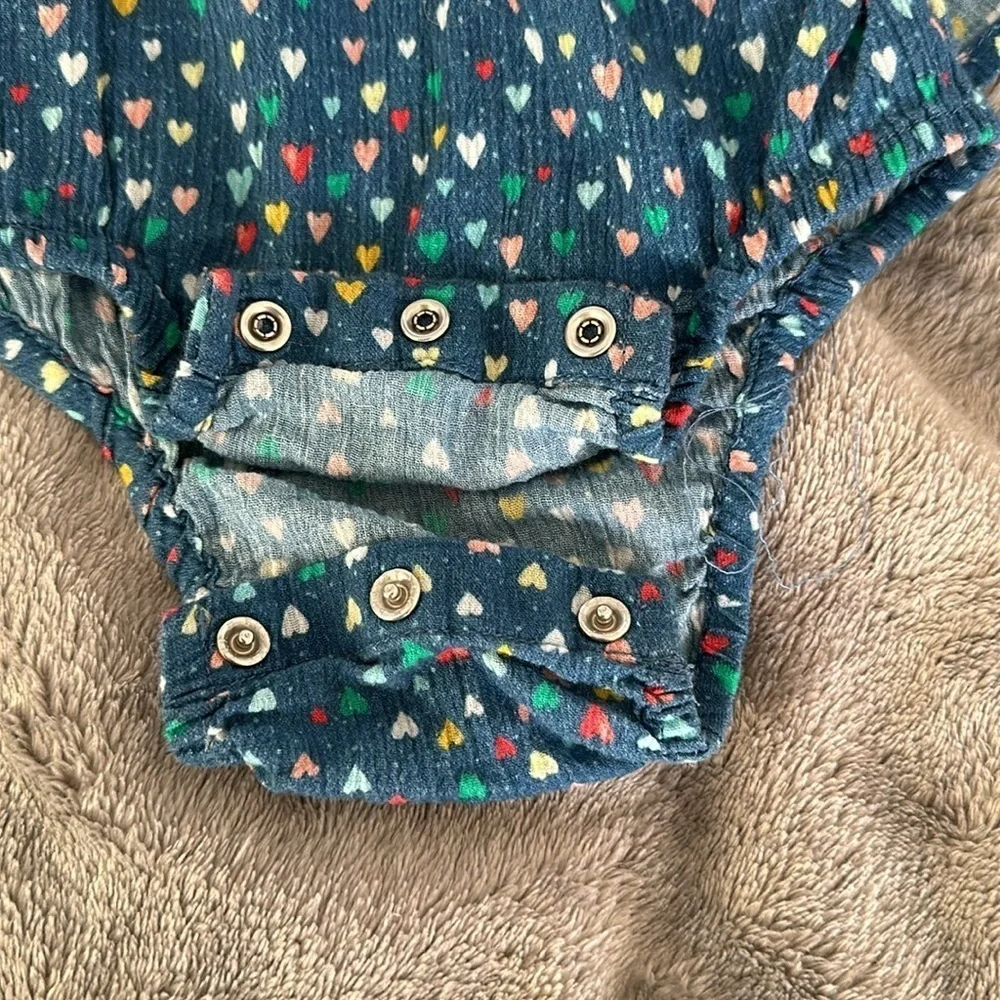 Like New Blue with hearts Gap dress 18m-24